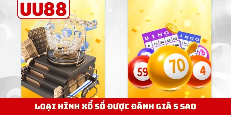 Loại hình xổ số được đánh giá 5 sao